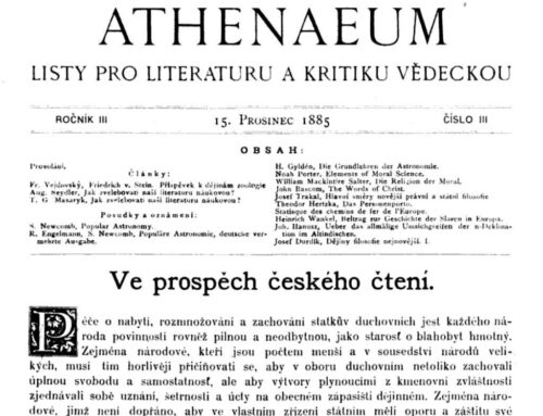 Alois Jirásek výjimečně v&nbsp;Masarykově Athenaeu